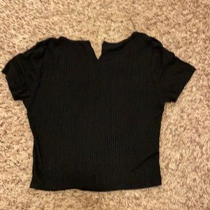 Black Cropped Tee